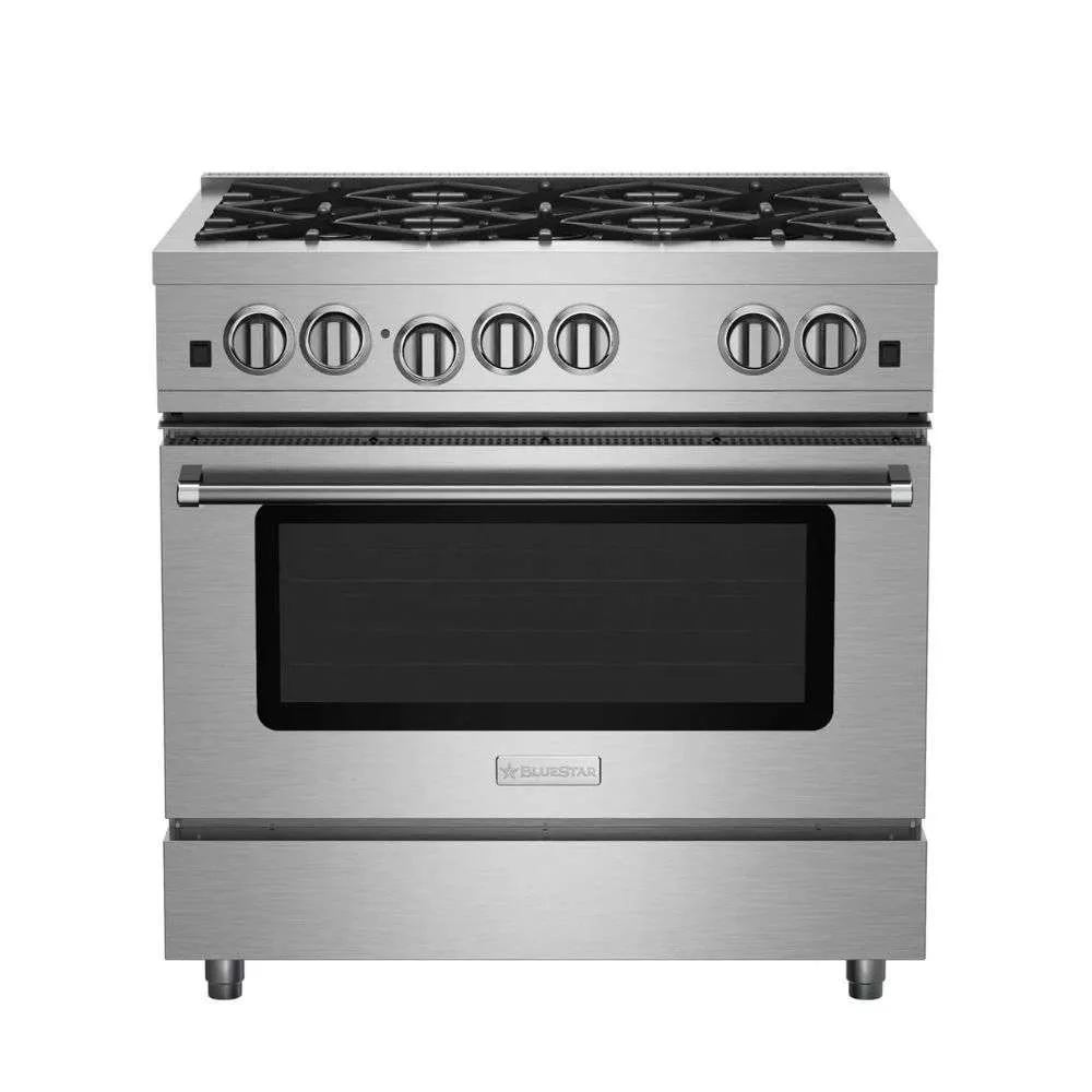 BLUESTAR 36″ CULINARY SERIES (RCS) OPEN BURNER RANGE