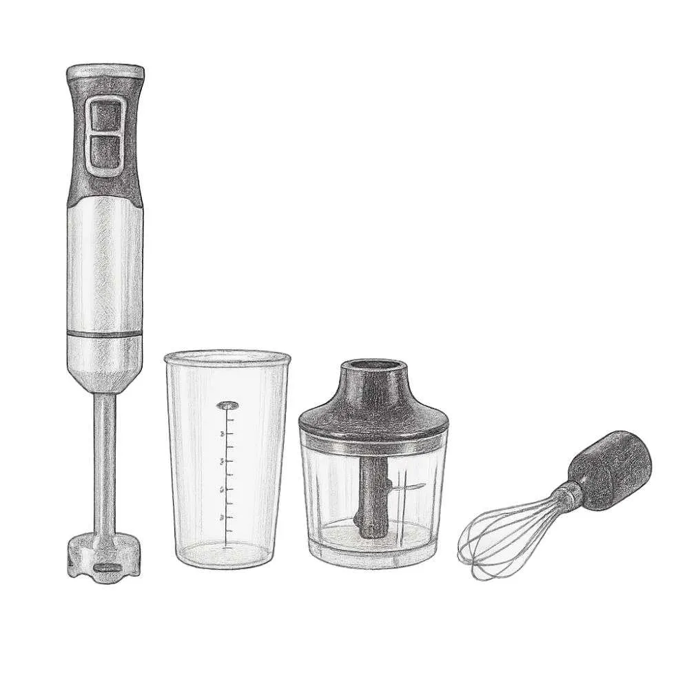 Amazon Basics 500 Watt Multi-Speed Immersion Hand Blender