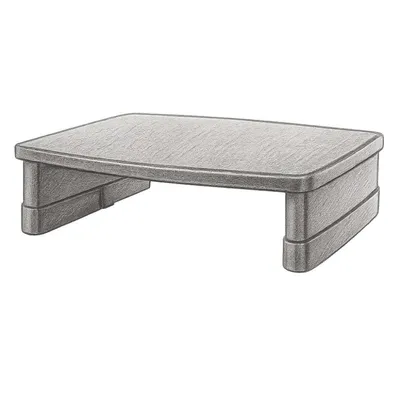 Amazon Basics Rectangular Adjustable Computer Monitor Riser Desk Stand