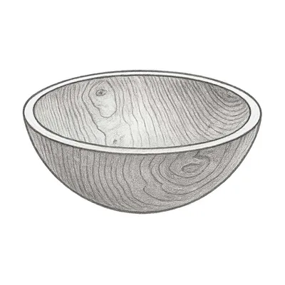 Andrew Pearce X-Large Champlain Wooden Bowl 20"