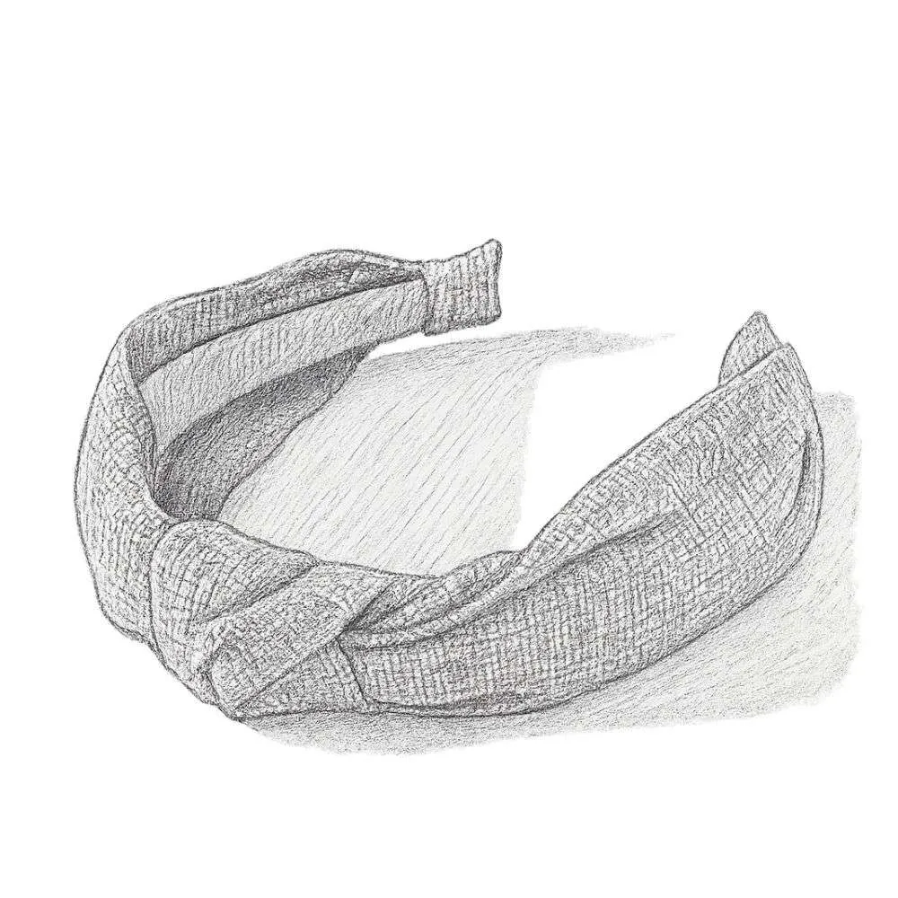 Anthropologie Everly Denim Knot Headband
