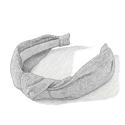 Anthropologie Everly Denim Knot Headband