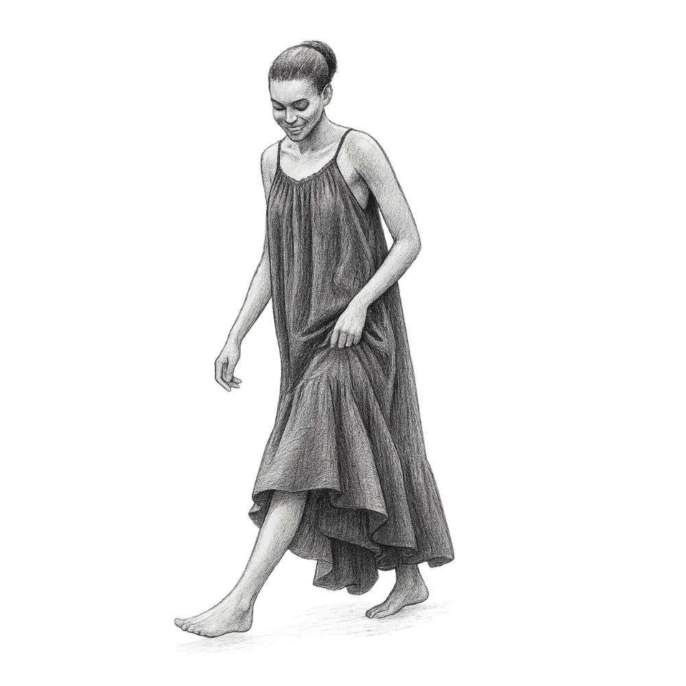 Anthropologie Malika Gauze Dress