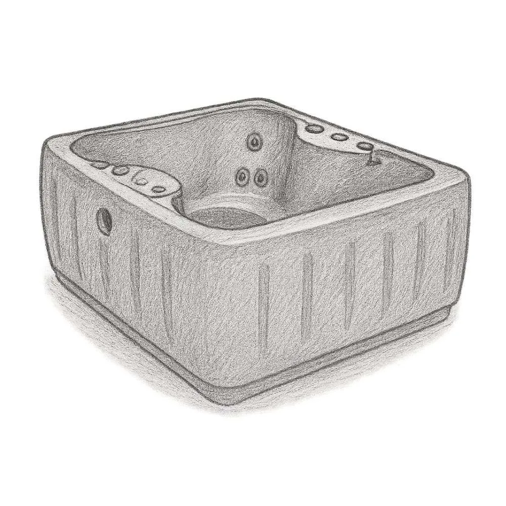 AquaRest Spas Plug & Play Hot Tub with LED Waterfall