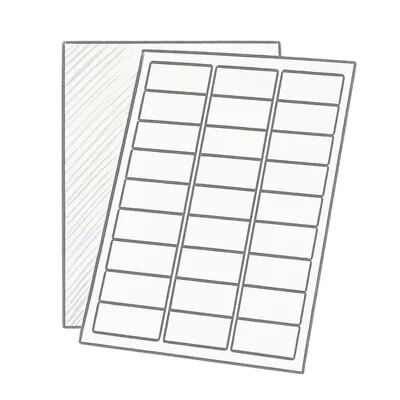 Avery Blank Rectangle Labels (300 labels, 1" x 2.625")