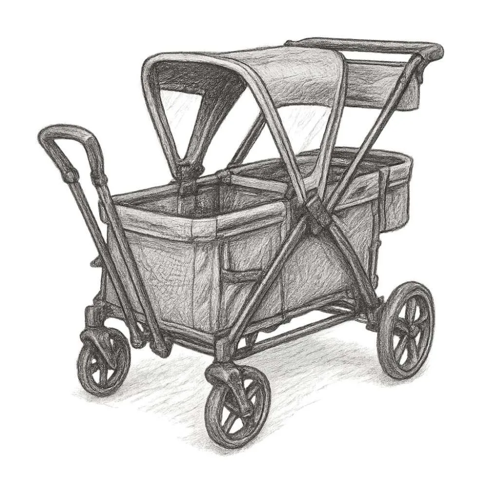 Baby Trend Expedition® 2-in-1 Stroller Wagon PLUS (Seating for 2)