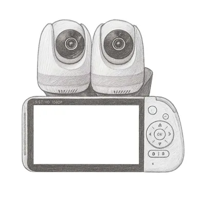 Babysense Max View Video Baby Monitor (2 cameras)