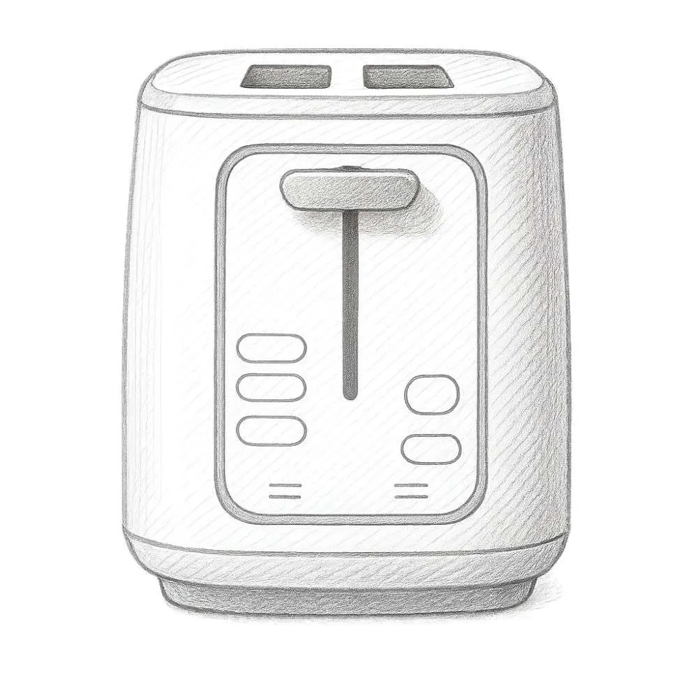Beautiful 2 Slice Toaster with Touch-Activated Display