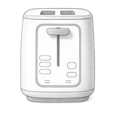 Beautiful 2 Slice Toaster with Touch-Activated Display