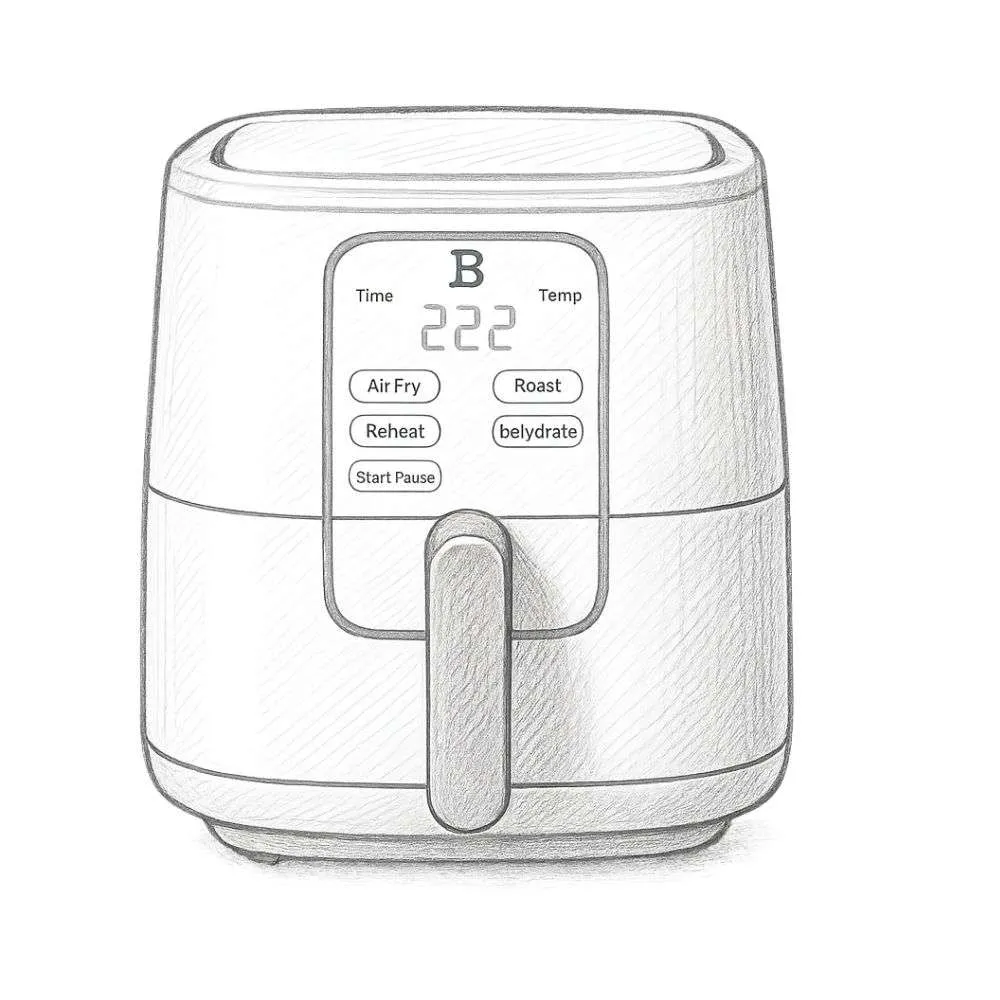 Beautiful 6 Qt Air Fryer with TurboCrisp Technology