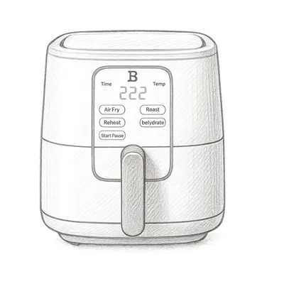 Beautiful 6 Qt Air Fryer with TurboCrisp Technology