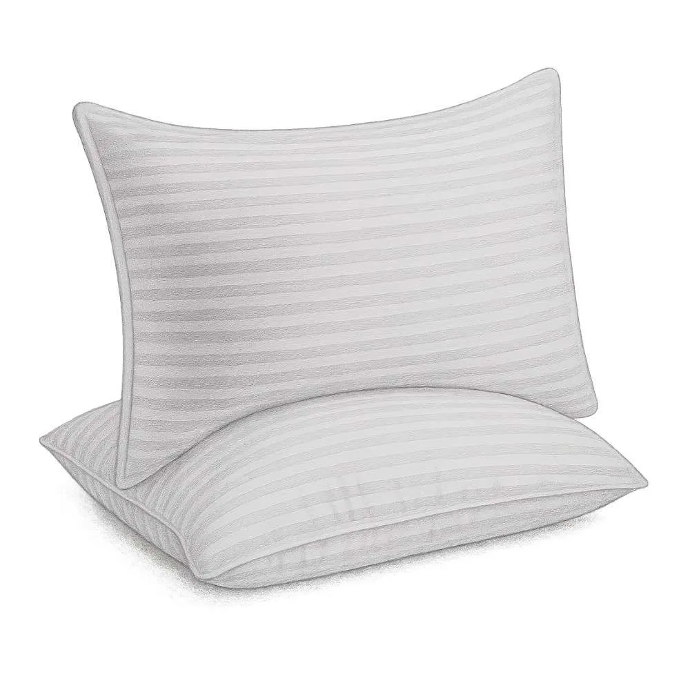 Beckham Hotel Collection Bed Pillows - Down Alternative Bedding Gel Cooling Pillow (1 Set of 2 Pieces)
