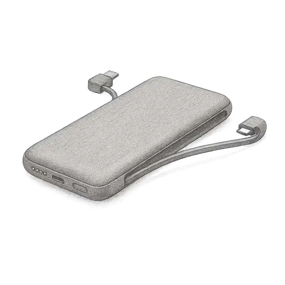 Belkin BoostCharge Plus Power Bank with Integrated Cables (10,000 mAh)