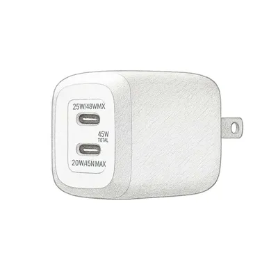 Belkin BoostCharge Pro Dual USB-C GaN Wall Charger with PPS (45W)
