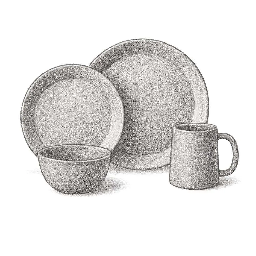 Bennington Potters Classic Dinnerware (1 Set of 4 Pieces)