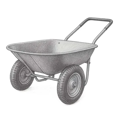 Best Choice Products Dual-Wheel Wheelbarrow Garden Cart