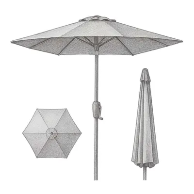 Best Choice Products Outdoor Market Umbrella w/ Push Button Tilt