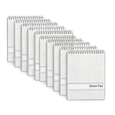Better Office Products Spiral Steno Pads (Pack of 10)