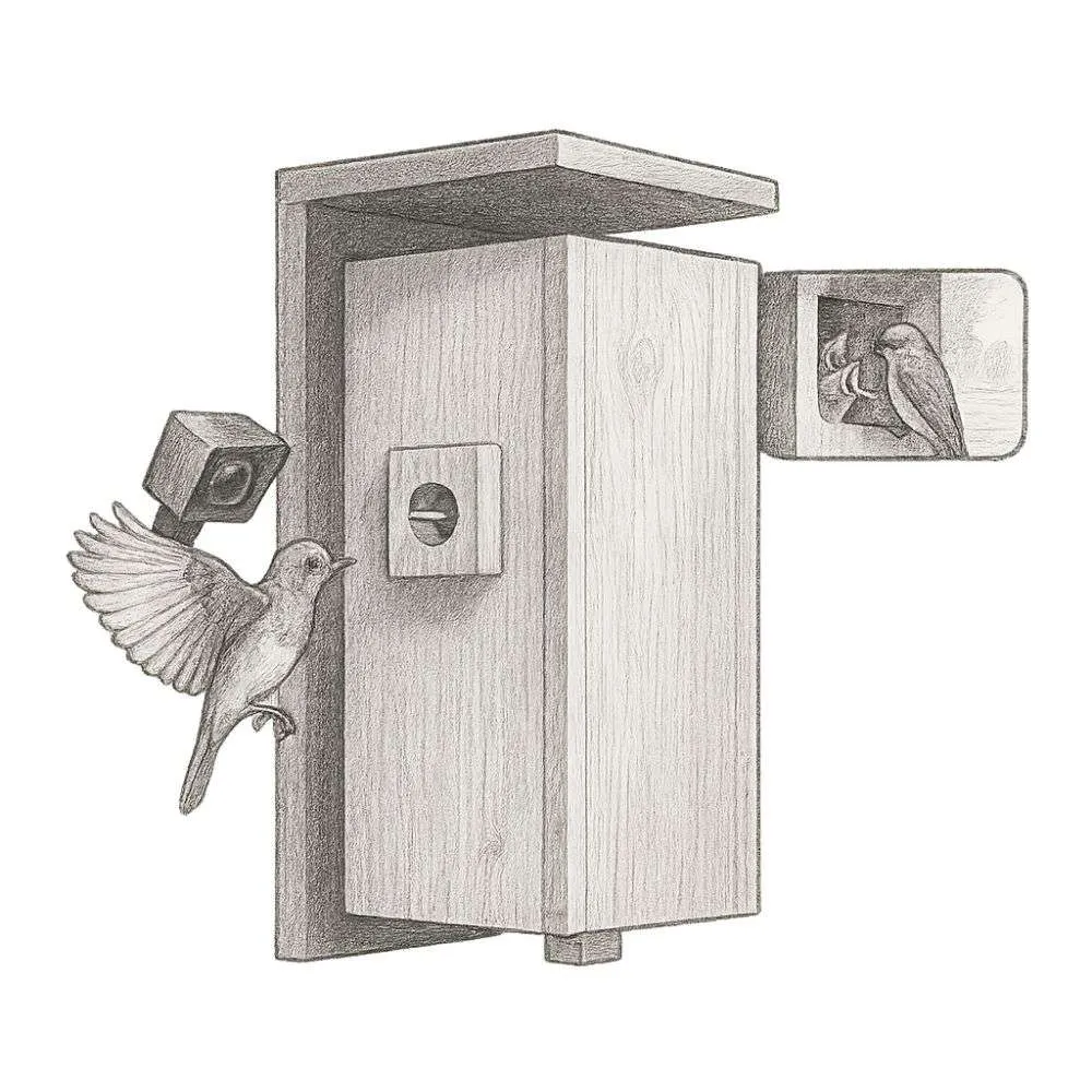 Birdfy Nest - Smart Bird House with Dual Cameras