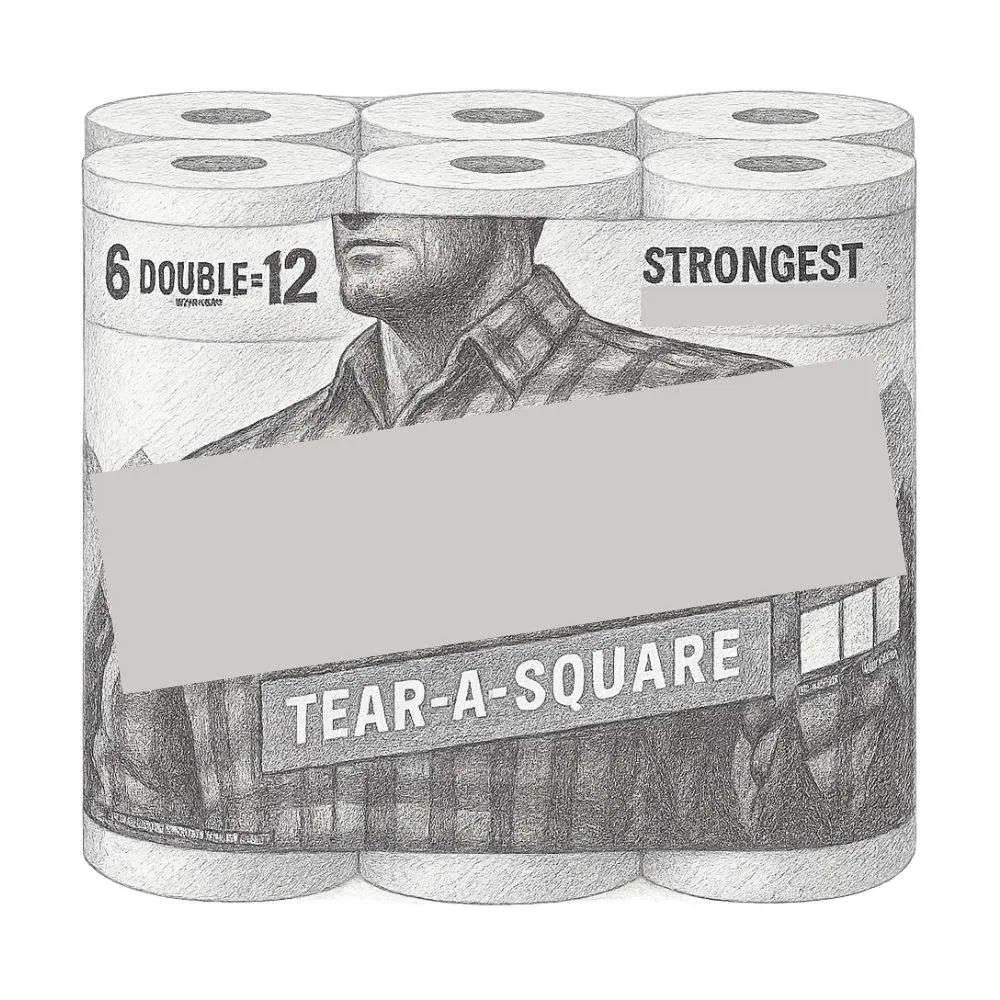 Brawny® Tear-A-Square® Paper Towels (Pack of 6)
