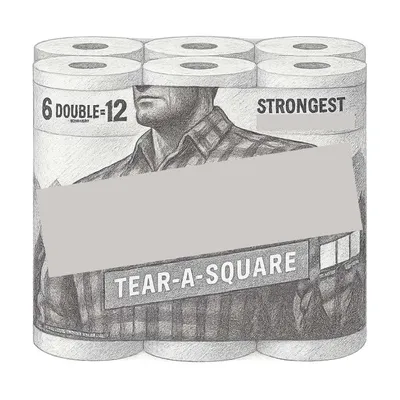 Brawny® Tear-A-Square® Paper Towels (Pack of 6)