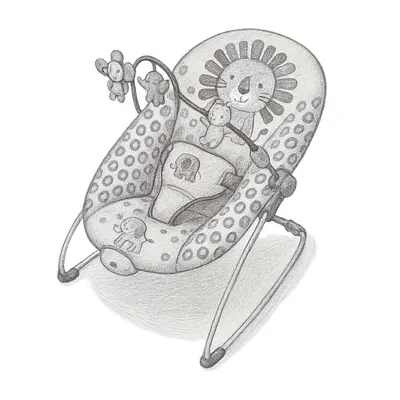 Bright Starts Portable Baby Bouncer Soothing Vibrations Infant Seat