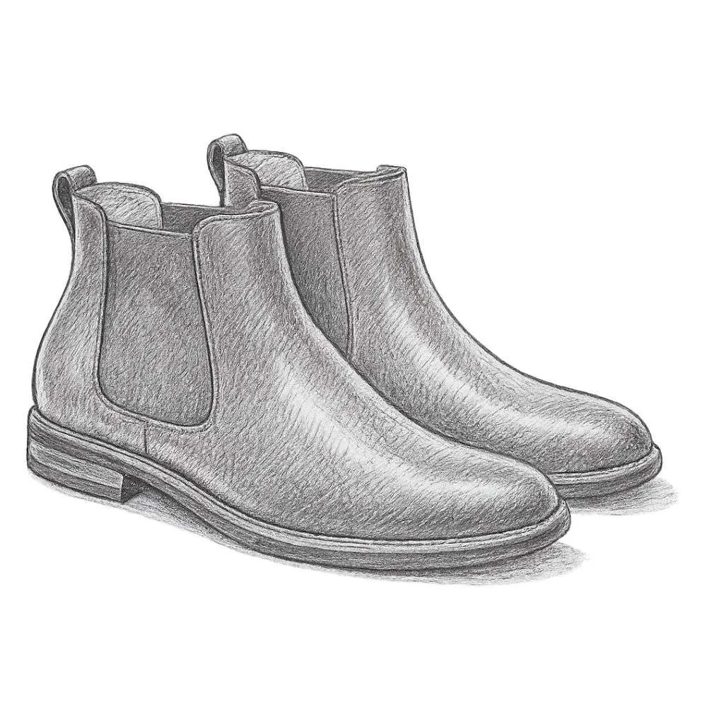 Bruno Marc Men's Vegan Leather Dress Chelsea Boots