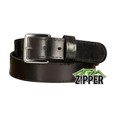Bullhide Belts Black Water Buffalo Money Belt With 25" Zipper  (46")