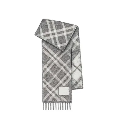 Burberry Check Wool Scarf