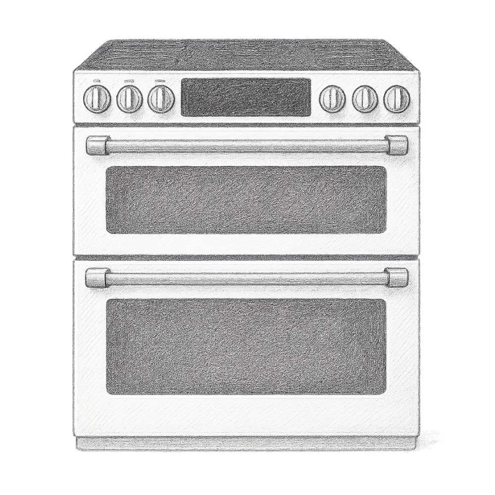 Café™ 30" Smart Slide-In Double-Oven Range