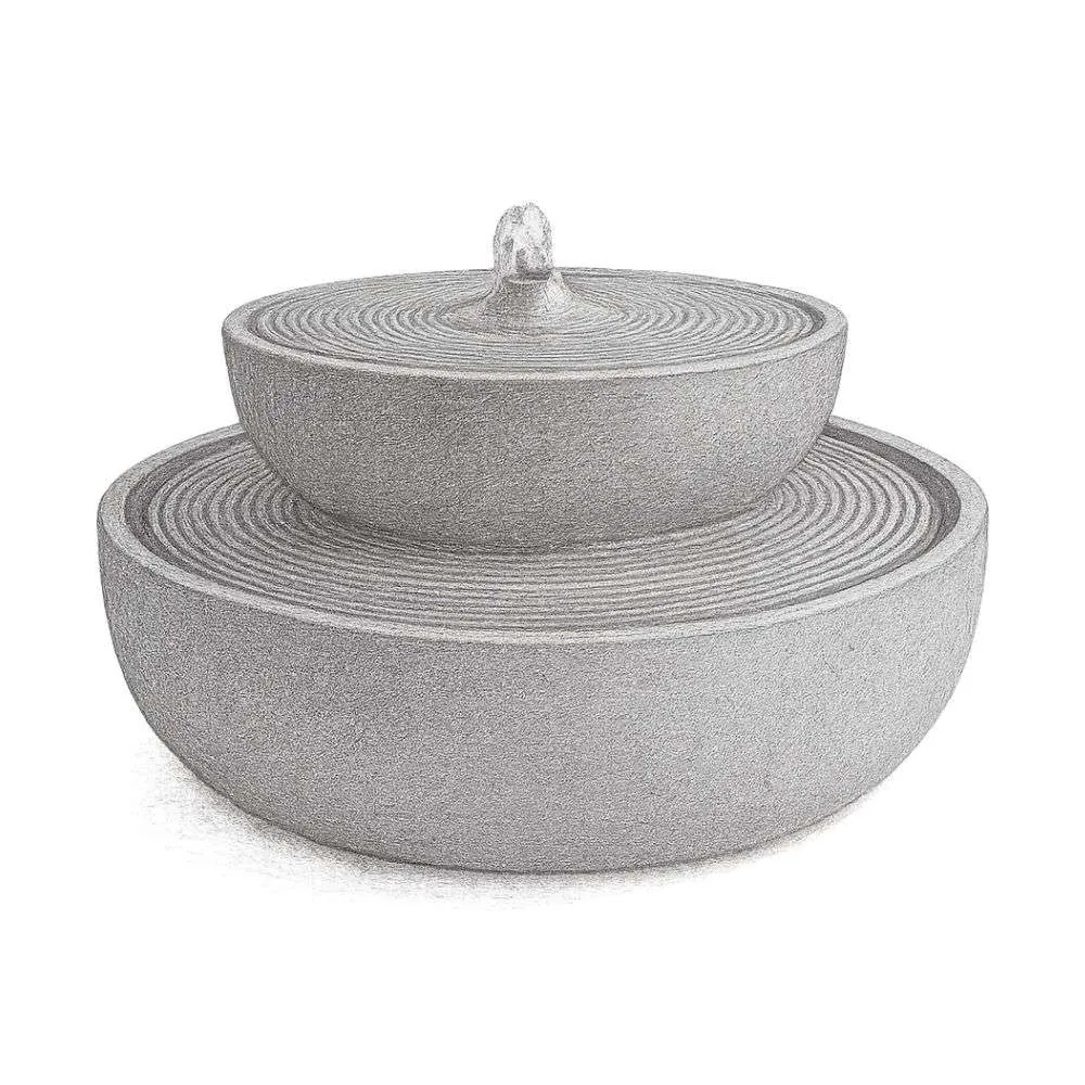 Campania Lunas Hand Crafted Weather Resistant Table Top Fountain