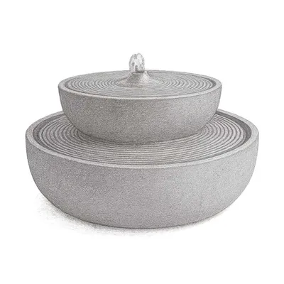 Campania Lunas Hand Crafted Weather Resistant Table Top Fountain