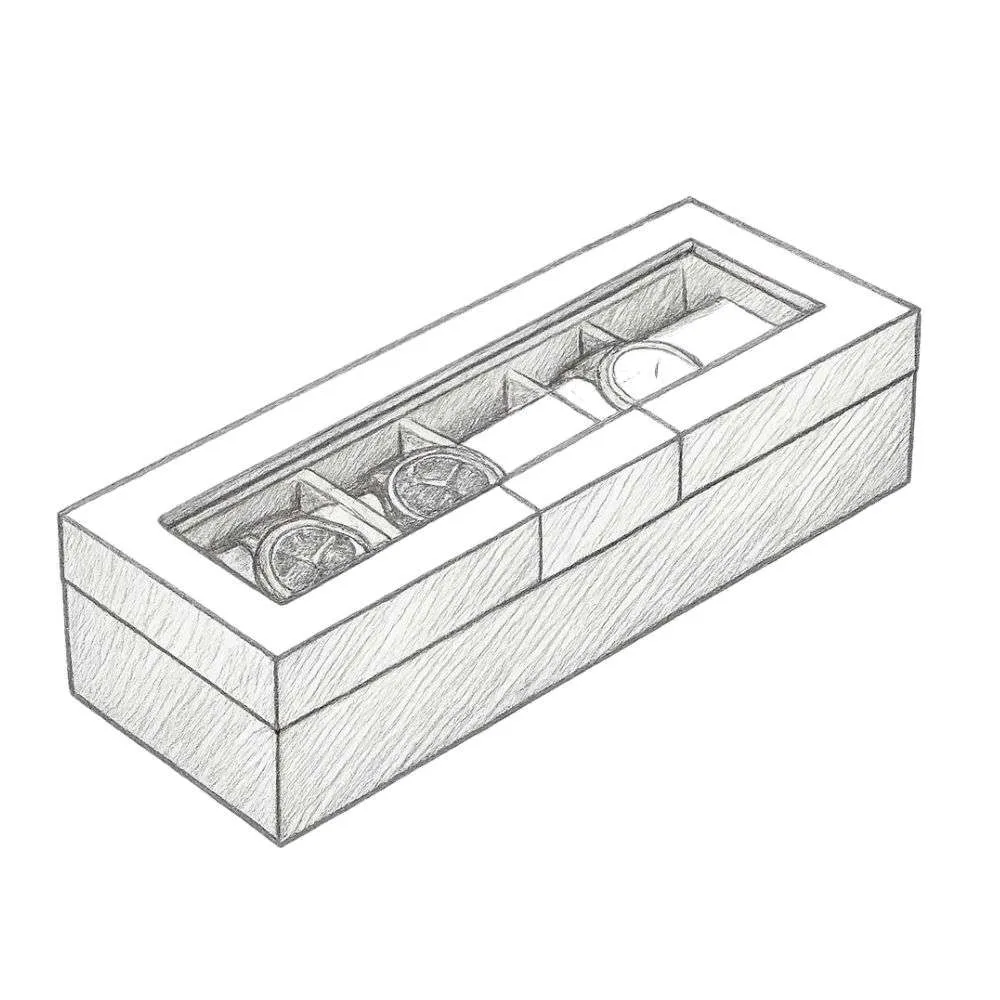 Case Elegance Modern Clip Watch Box