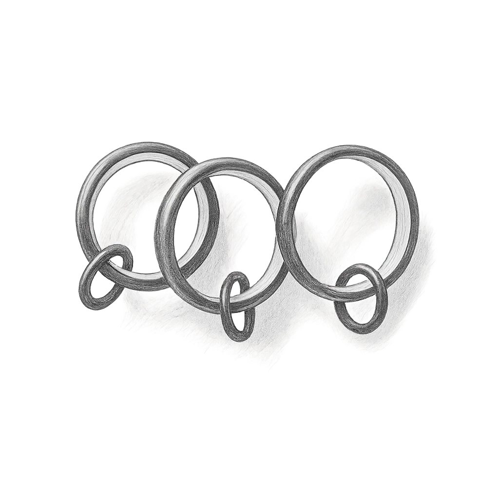 Pottery Barn Quiet Glide Curtain Rings