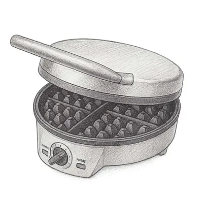 Cuisinart® 4 Slice Round Belgian Waffle Maker