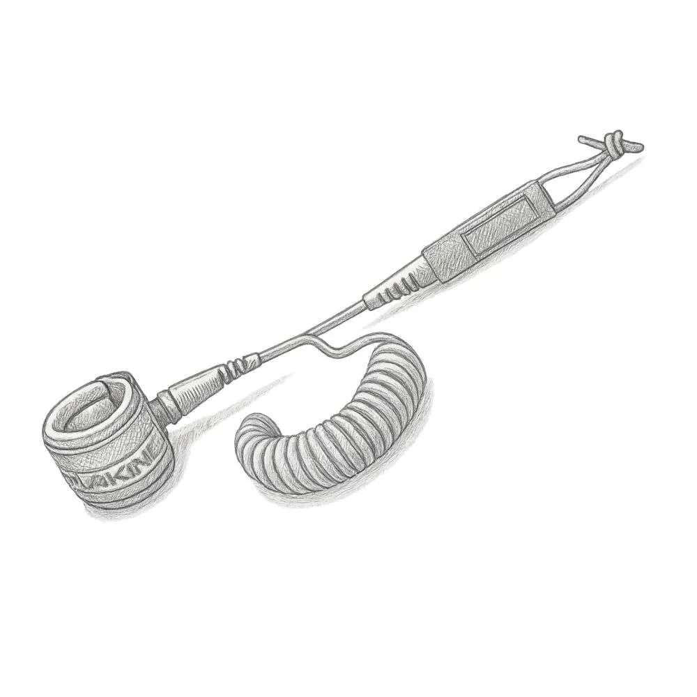 DaKine SUP COILED ANKLE LEASH 10' X 3/16"