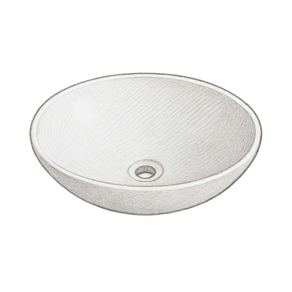 DeerValley Horizon Oval Vessel Bathroom Sink