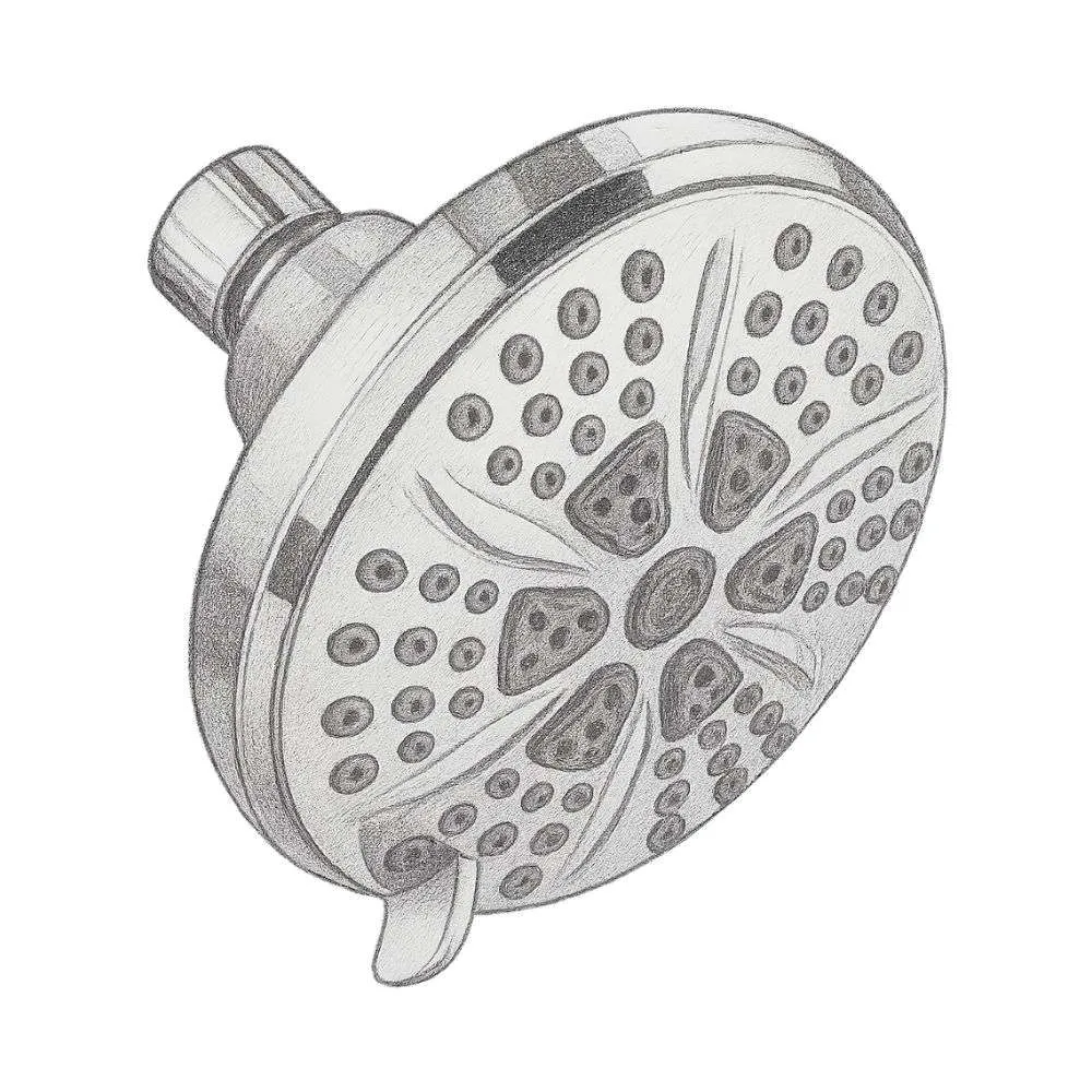 Delta Faucet Delta Chrome Round Fixed Shower Head (2.5 GPM)
