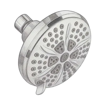 Delta Faucet Delta Chrome Round Fixed Shower Head (2.5 GPM)