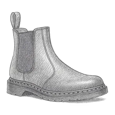 Dr. Martens 2976 Yellow Stitch Smooth Leather Chelsea Women's Boots