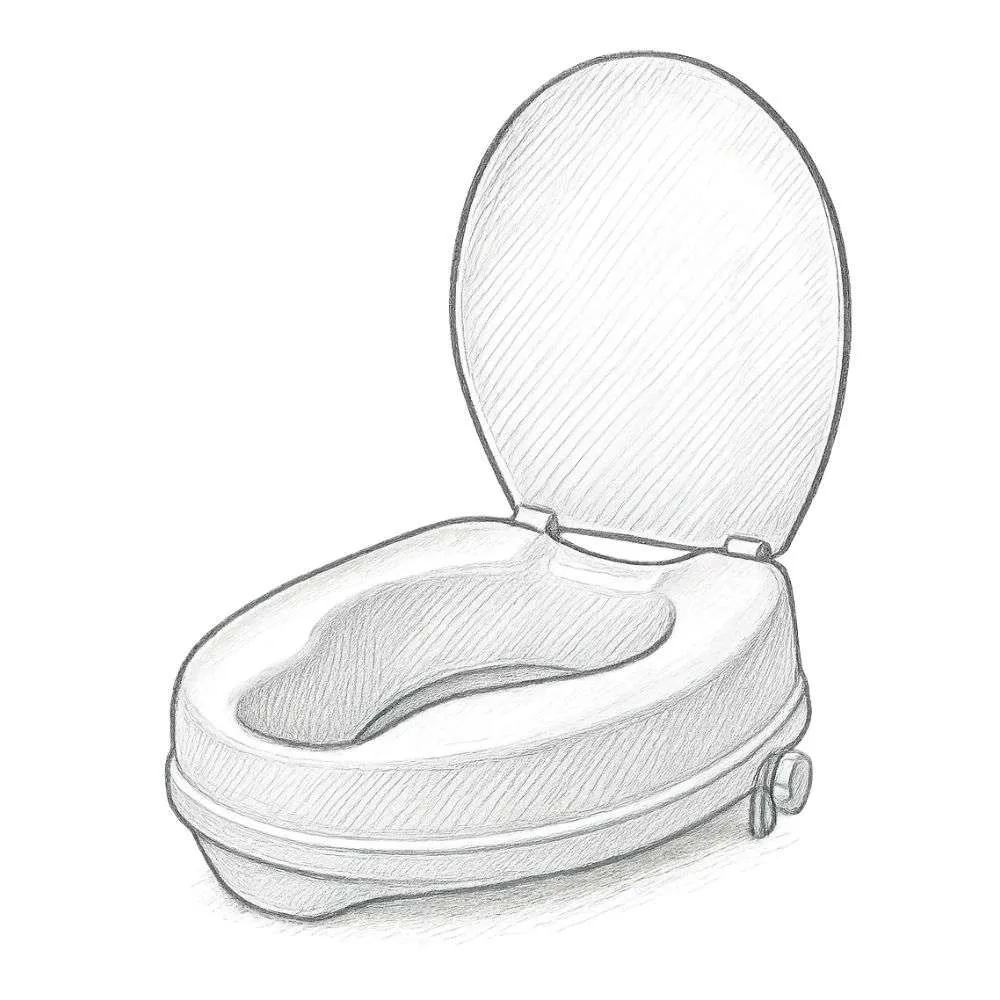 Dr. Maya Raised Toilet Seat with Lid (4")