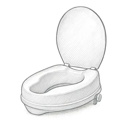 Dr. Maya Raised Toilet Seat with Lid (4")