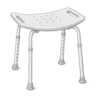 Drive Medical Adjustable Shower Chair with Suction Feet
