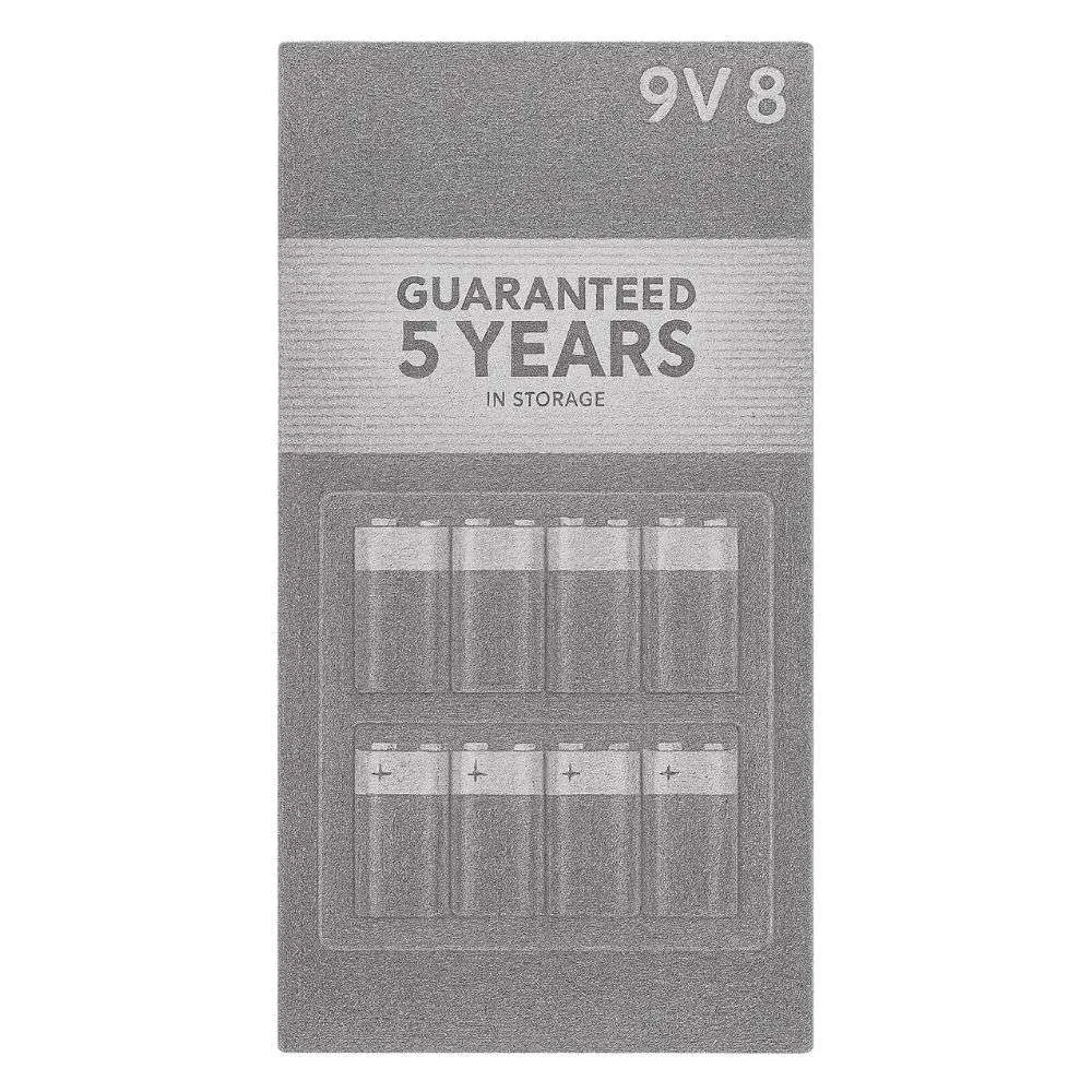 Duracell 9V Alkaline Batteries (Pack of 8)