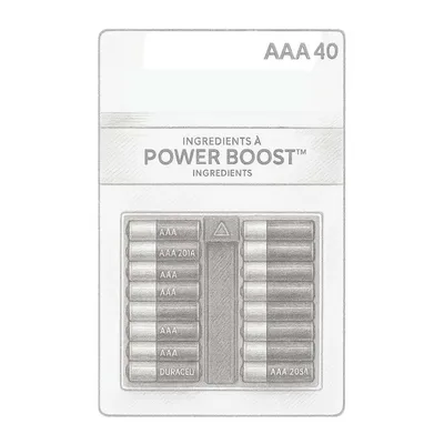 Duracell Coppertop Alkaline AAA Batteries (Pack of 40)