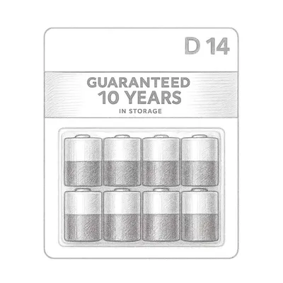 Duracell D Alkaline Batteries (Pack of 14)