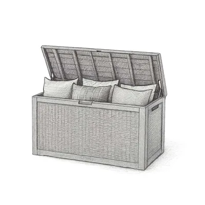 East Oak Waterproof Deck Box (100 gal)