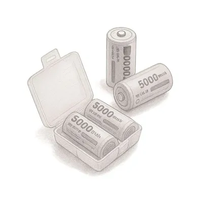 EBL C Ni-MH 1.2V Rechargeable Batteries (Pack of 2)