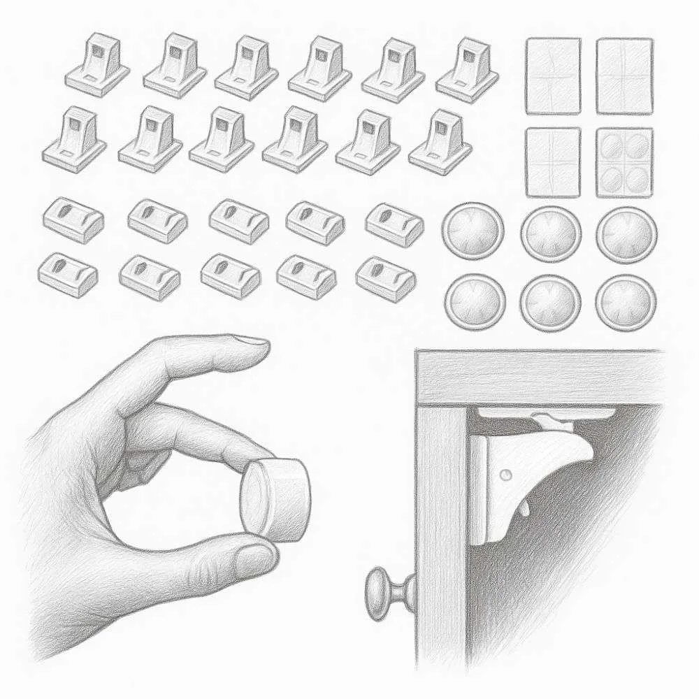Eco-Baby Magnetic Cabinet Locks for Babies (12 Locks and 2 Keys)