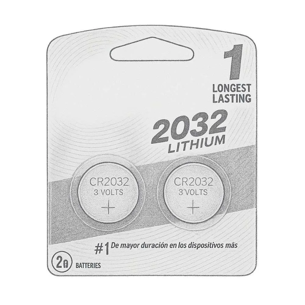 Energizer CR2032 Lithium Batteries (Pack of 2)